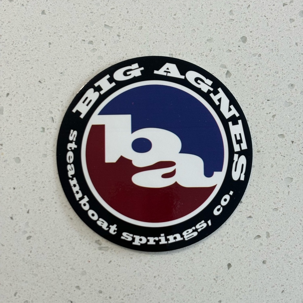 Big Agnes round sticker